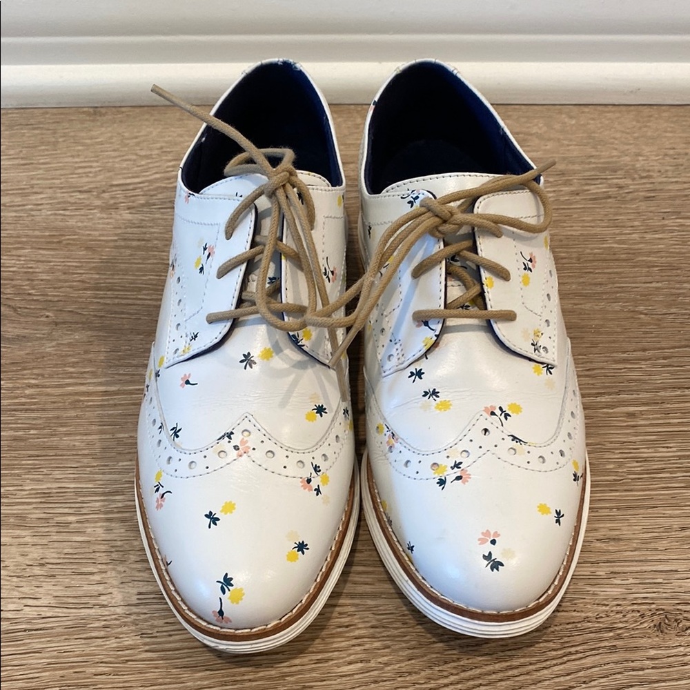 Cole Haan Floral Patterned Oxford Shoes